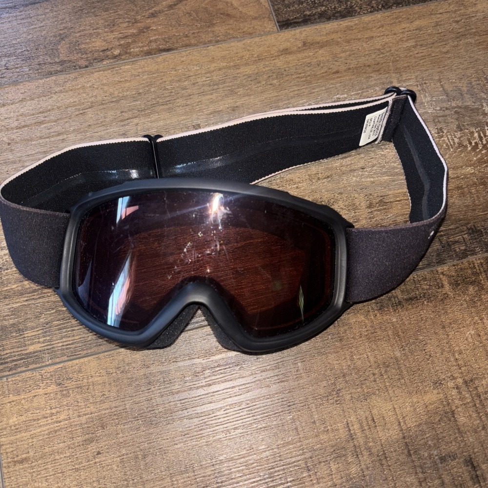 Smith Optics Daredevil Ski Goggles Black Frame Orange Tinted Lens UV Adj